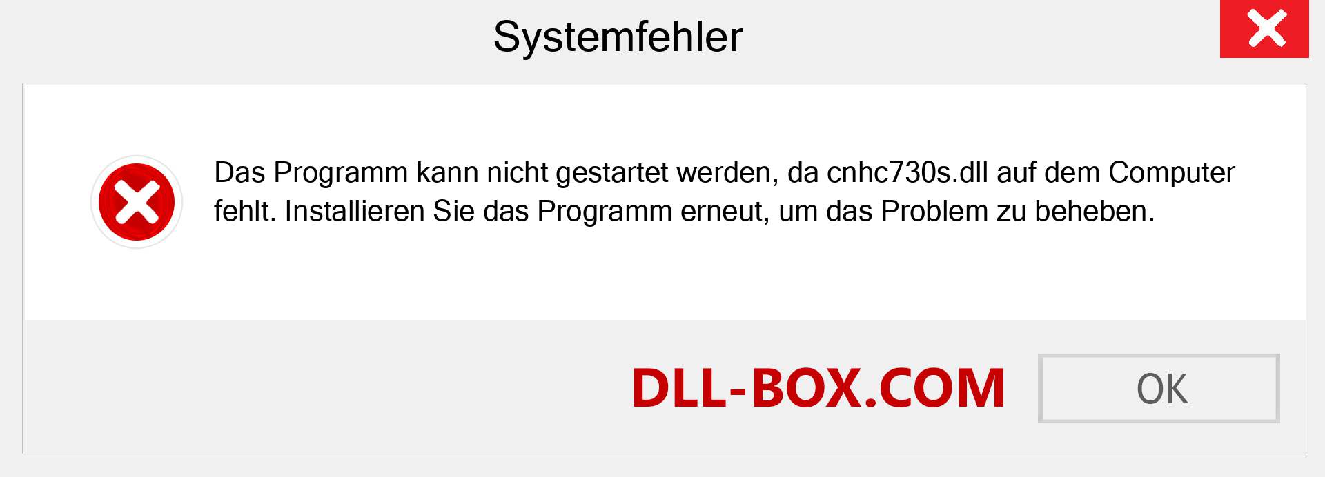 cnhc730s.dll-Datei fehlt?. Download für Windows 7, 8, 10 - Fix cnhc730s dll Missing Error unter Windows, Fotos, Bildern