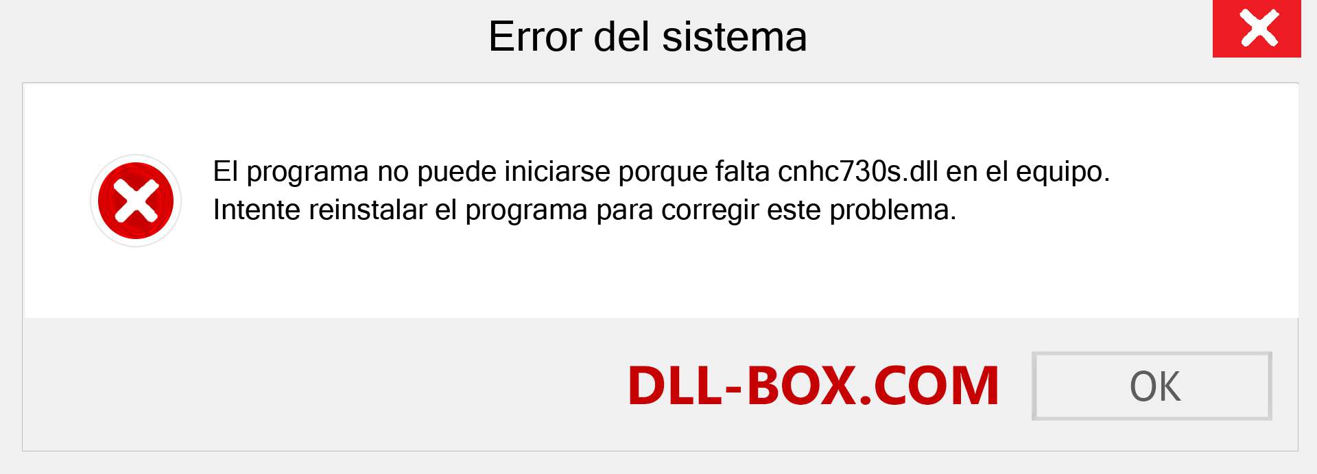 ¿Falta el archivo cnhc730s.dll ?. Descargar para Windows 7, 8, 10 - Corregir cnhc730s dll Missing Error en Windows, fotos, imágenes