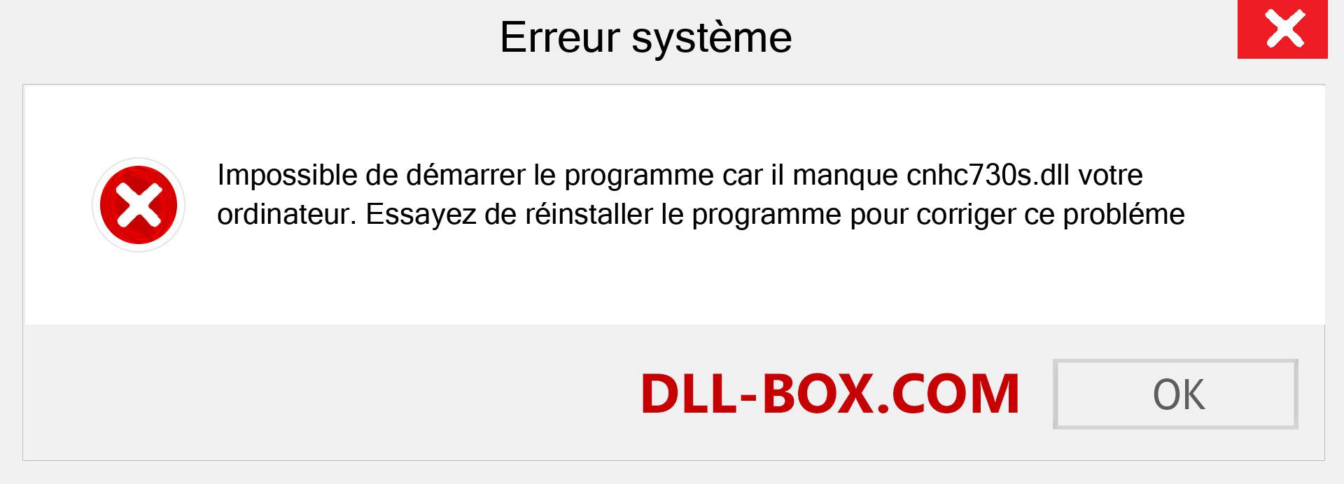 Le fichier cnhc730s.dll est manquant ?. Télécharger pour Windows 7, 8, 10 - Correction de l'erreur manquante cnhc730s dll sur Windows, photos, images